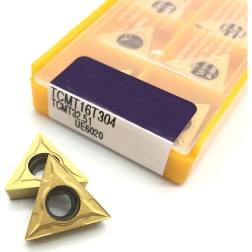 10PCS TCMT16T304 UE6020 US735 VP15TF Carbide Inserts Internal Turning Tool TCMT 16T304 Lathe Tool CNC Lathe Cutter
