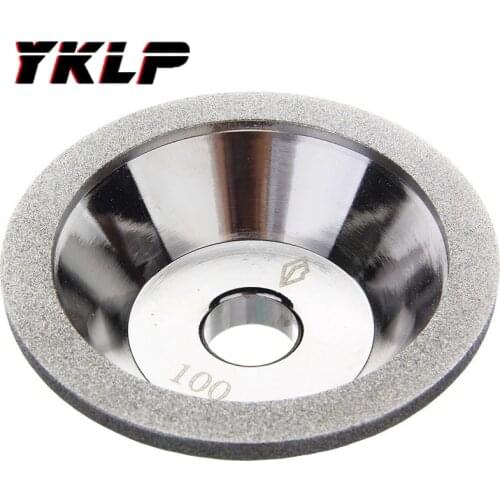 100mm 100mm Diamond Grinding Wheel Cup Grinder Cutter Grinding Disc For Tungsten Steel Milling Cutter Sharpener 100-600