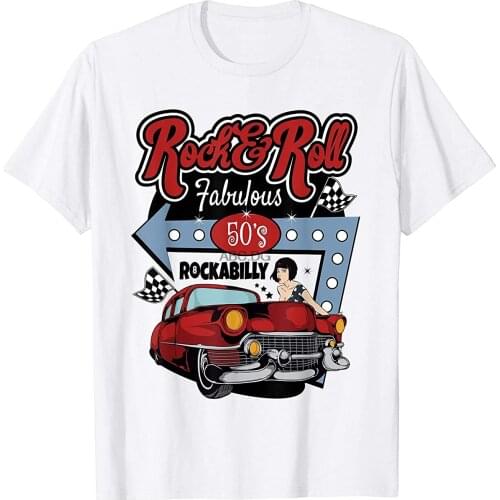 1950s Sock Hop Pin Up Girl Rockabilly Greaser Rock and Roll T-Shirt