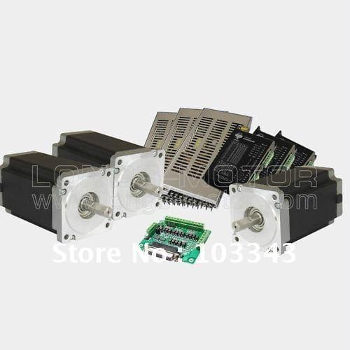 DE SHIP 3Axis Nema 34 Stepper Motor 1232OZ-IN 34HS1456 & driver DM860A & 3pcs power CNC PLASMA &Mill longs motor