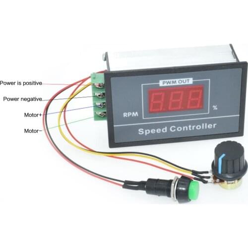 30A PWM Digital LED Display 0~100% adjustable DC 6V 12V 24V 48V Motor Speed Controller