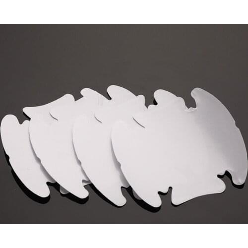 8pcs Invisible Clear Car Door Handle Paint Scratch Protector Guard Film Sheet