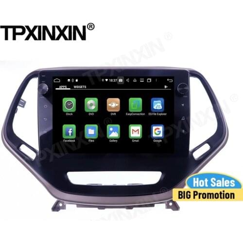 Carplay Car Radio Stereo Receiver Android 10 For Jeep Cherokee 2014 2015 2016 2017 2018 IPS GPS Navi Player Auto Audio Head Unit