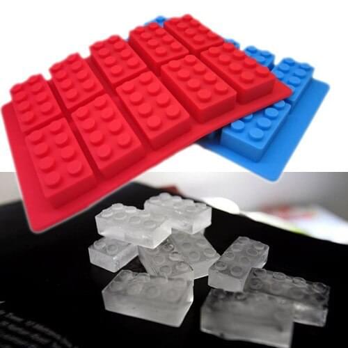 Free Shipping 150pcs Brick Block Ice Mold Brick Ice Cube Tray, Block Ice Tray, mix colors