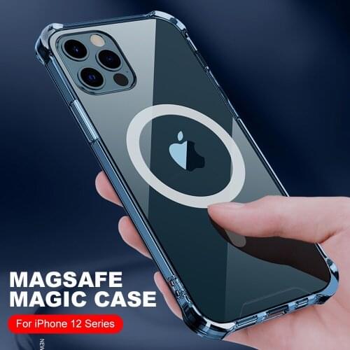 12 Pro MagSafe Case for iPhone 12 Pro Max Case MagSafe Compatible Clear TPU With Shockproof Airbag Hard Cover for iPhone 12 Mini