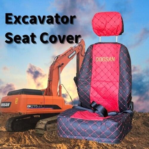 Excavator Seat Cover for Caterpillar Hyundai Doosan Sany Komatsu Hiachi Kato Kobelco Seat Saddle Cushion Cotton Decoration