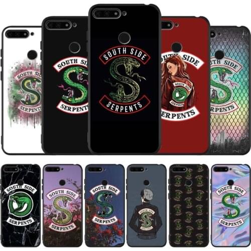 Riverdale south side serpents black Silicone Phone Case For honor 30 20 Pro 8 8X 9 10 20 Lite Mate 10 20 30 Lite Pro cover