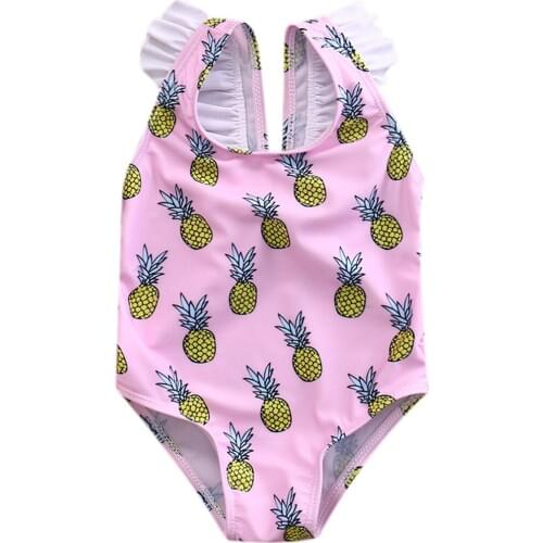 ITFABS Baby Pineapple One-Piece Suits Toddler Baby Girls Kids Swimsuit Bathing Tankini One-Piece Suits Swimwear Beachwear