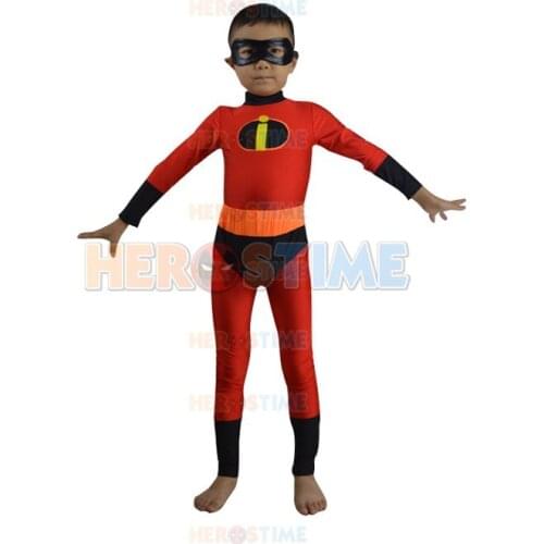 Kids The Incredible Costume Incredible Child Cosplay One Piece Suit Halloween Party Boy Costumes
