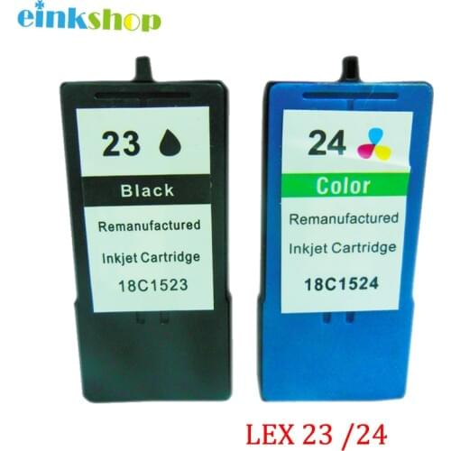 Einkshop 2PK For lexmark ink cartridges 23 24 for Lexmark X3530 X3550 X4550 X4530 Z1420 printer