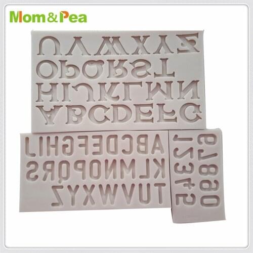Mom&Pea MPA0684-5 0714 Letters & Numbers Silicone Mold Cake Decoration Fondant Cake 3D Mold Food Grade