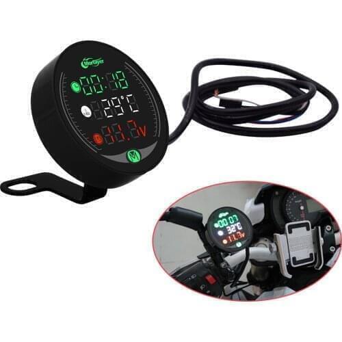 Motorcycle Gauge Display Table Voltmeter Water Temp Clock Time Charge For KAWASAKI Z750S Z750 ZX6 ZX9R ZXR400 ZZR600 Z1000 ZX10R