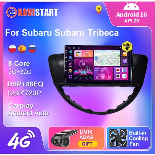 9 inch 2 Din For Subaru Subaru Tribeca 2007-2011 Android 10 Car Radio GPS Navigation 4G WIFI Android Auto Carplay No DVD Player