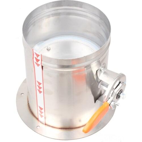 Stainless steel manual OD51mm-400mm air regulating valve two-way valve for one end flange check valve of ventilation system