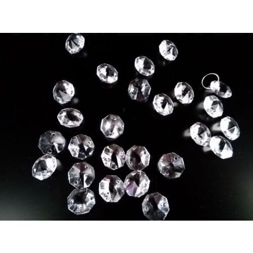 New Top Quality 1000PCS 14MM Clear Crystal Glass Beaded For Wedding Party Christmas Tree Decorations Chandeliers Baby Rooms