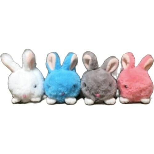 Wholesale 50pcs/lot 4 Colors Small 10CM Key Chain Rabbits Stuffed Animal Plush Toys