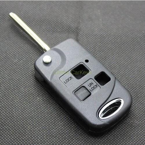 PINECONE for TOYOTA CAMRY 2.4 PRADO Key Case 3 Buttons Uncut Blank Brass Blade Modified&Upgrade Remote Keys ABS Shell 1Pc