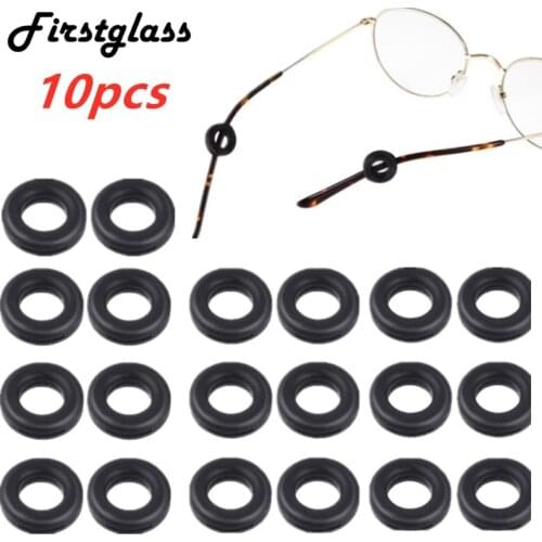 Anti Slip Slicone Reading Glasses Grip Holesale Round Black Transparent Ear Hook Holder Eyewear Accessories Cheap Dropshipping