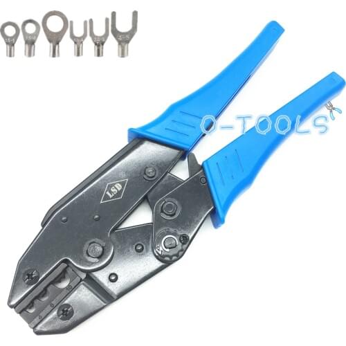 Manual crimping tools for 4-10mm2 non-insulated plug type spade terminal connector LS-102 Hand crimper 11-8 AWG