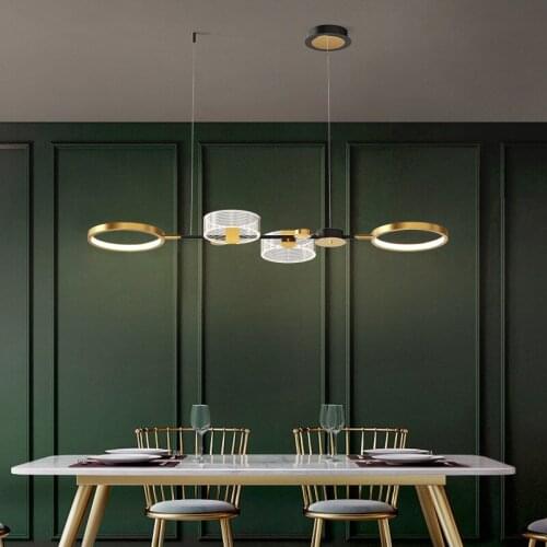 Nordic Simple Modern Chandelier Creative Light Luxury Acrylic LED Chandelier Restaurant Chandelier