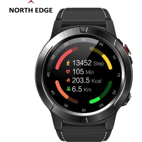 North Edge Smart Watch GPS Compatible for Bluetooth Phone Call Heart Rate Blood Pressure Men Women‘s Smartwatches Waterproof