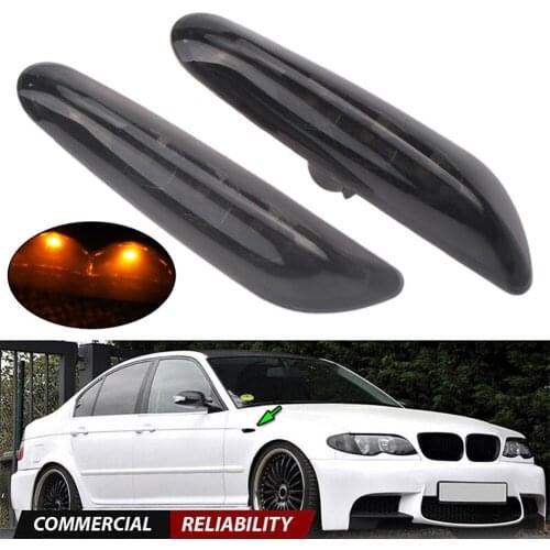 LED For BMW E82 E88 E60 E61 E90 E91 E92 Side Marker Lights Superior Illumination Turn Signal Lamp 4500K Amber Durable