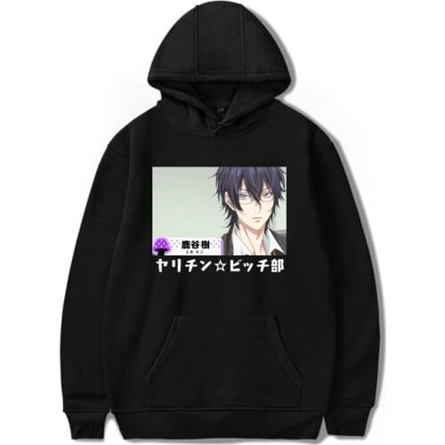 Japanese Anime Yarichin b Club Hoodies Man/Woman Aesthetics Unisex Sweatshirt Fashion Pullover Tops Harajuku Oversized Clothing