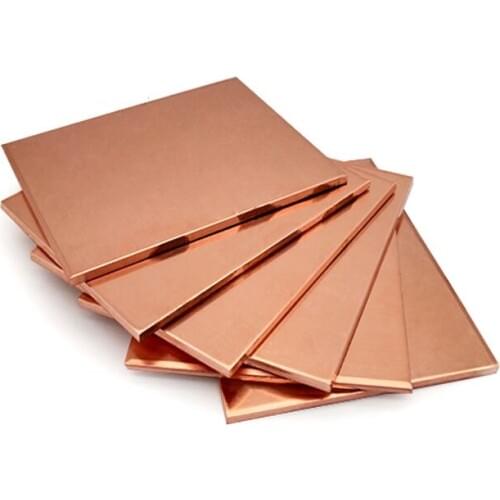 HIGH QUALITY T0.5/0.8/1/1.2/1.5/2.0/3.0/4.0*100*200MM T2 Copper Strip Red Copper Pad Copper Foil Copper plate DIY Material