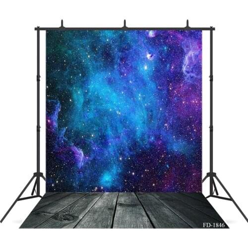 The Starry Sky Wooden Floor Photographic Background For Photo Studio Children Baby New Born Vinyl Cloth Backdrops Photo Studio