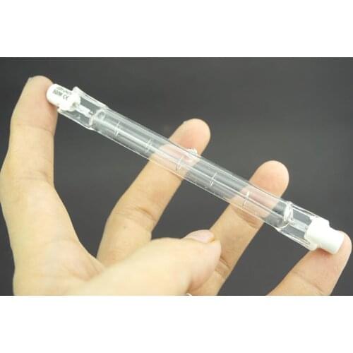 2PCS / Lot HALOGEN LIGHT BULB 220-240V 500W 500 WATT J TYPE T3 118mm (R7s)