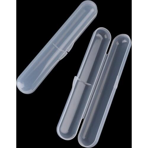 2pcs/lot Silicone Baby Toddler Food Grade Spoon Box Kids Storage Case Box Holder for Baby Spoon Travel Transparent Storage Box