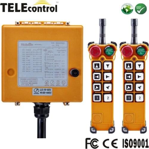 2 steps Dual Speed multiple crane hoist wireless industrial radio remote control F26-A3 with 2 transmitter and 1 receiver