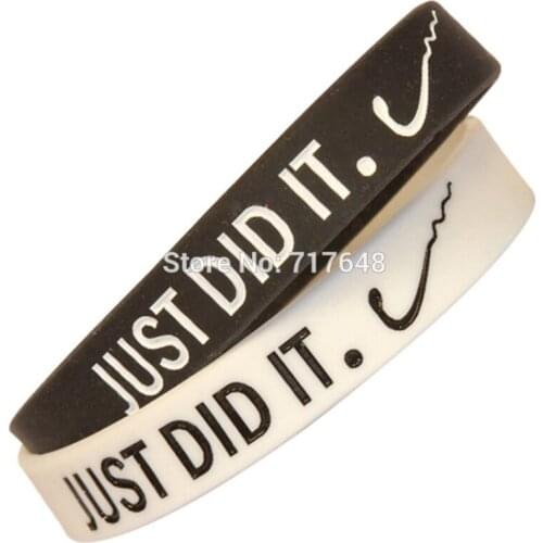 300pcs Just Did It wristband silicone bracelets free shipping by FEDEX