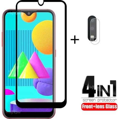 4-in-1 For Samsung Galaxy M01 Glass For Samsung M01 Tempered Glass For Samsung A51 A71 A11 A21S A31 M21 M31 M11 M01 Lens Glass