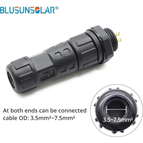 50 Pair A Lot M12 Waterproof Electrical Connectors Wire To Female Panel Field Assembly 2,3,4,5,6,8 Pin For Choose Solar