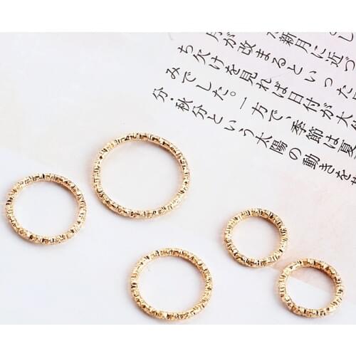 Ritoule DIY handmade jewelry accessories are faceted cut iron temperament circle earrings earrings pendant earrings materials