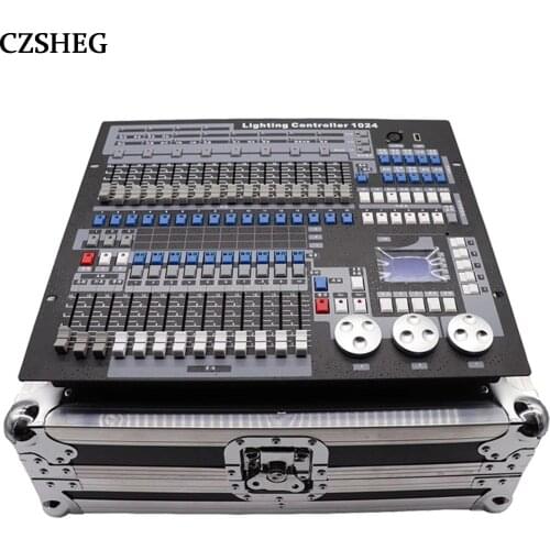 DMX 1024 console stage lighting controller DMX 512 DJ equipment international standard professional stage with flight case
