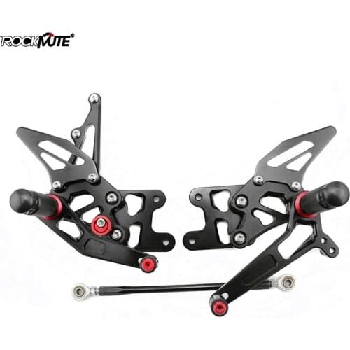Motorcycle Adjustable Rear Footrest for SUZUKI, GSX-R1000 GSXR 1000 2007-2008 CNC, Gear Shift Lever, Rear Pedal Stake Set