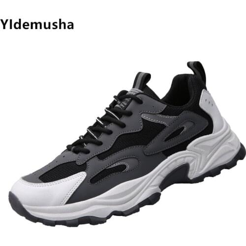 New White Sneakers Reflectivemen Mens vulcanize shoes Thick Bottom Mens Platform Cushion Sneakers Outdoor Jogging Sports Shoes