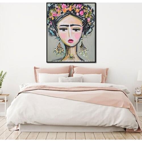 Figure Painting Kit A Woman Like Rose Print Painting Poster Home Living Room and Bedroom Wall Art Decoration Can Be Customized