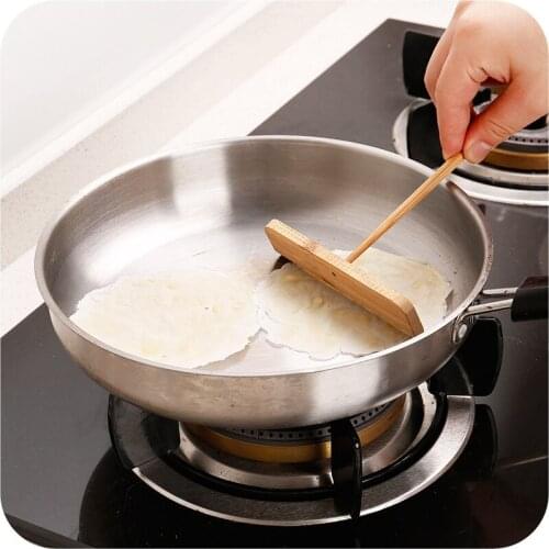 New T Shape Wooden Crepe Maker Pancake Batter Spreader Stick Home Kitchen Tool DIY Pancake Restaurant Canteen Specially Supplies