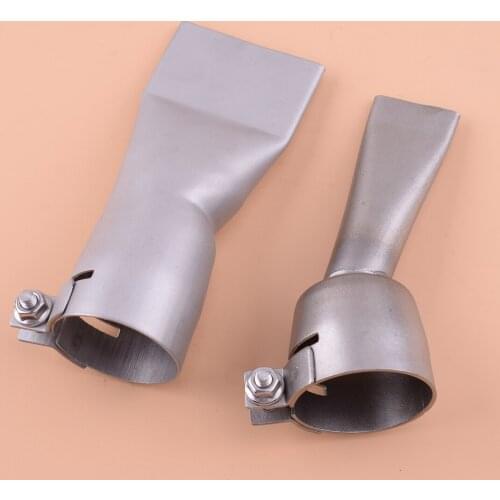 2pcs New Welding Flat Mouth Nozzles Fit for Leister Bak Hot Air Heat 20Mm And 40Mm Low Noise Accessories