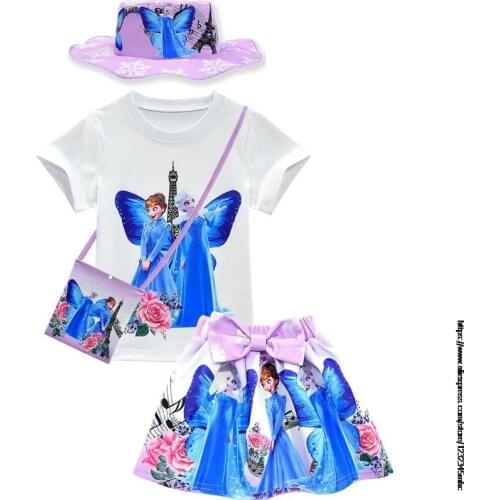 Disney dolls original figure frozen Elsa Girls Dress Kids frozen Dresses Princess Elsa Party Dresses Anna Costume gift 1set 4pcs