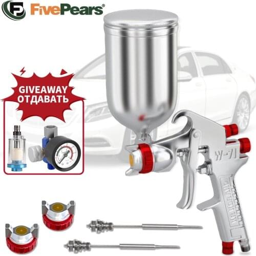 FivePears Air Paint Spray Gun For Cars Pneumatic Tool,Nozzle For Spray Gun,Airbrush Profesional Accessories Kit,Paint Sprayer