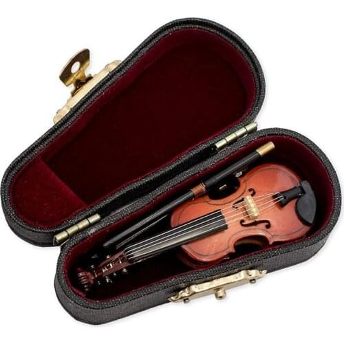 Gifts Violin Music Instrument Miniature Replica with Case