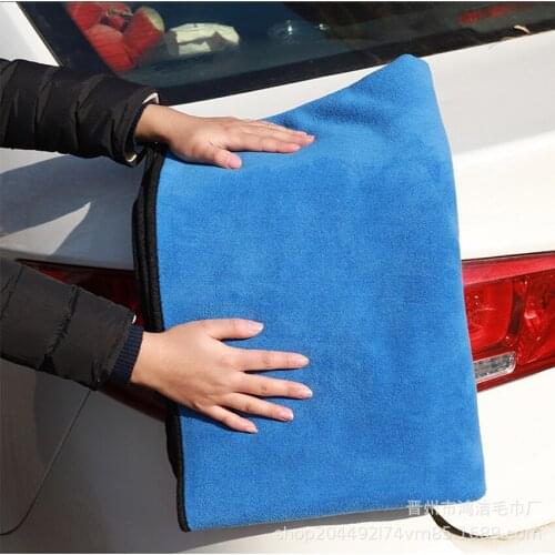 Car wash towel special for car cleaning towel, large coral fleece double layer two-color non-shedding 60*160 thick and strong