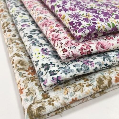 Size 100cm*150cm Small Floral Print Cotton Cloth Sewing DIY Quilted Childrens Wear