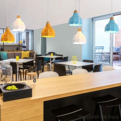 Nordic Minimalist Restaurant Bar Pendant Lamp Creative Personality Milk Tea Shop Cafe Living Room Kitchen Study Decorative Lamp