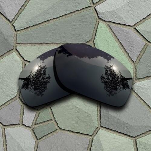 Grey Black Sunglasses Polarized Replacement Lenses for Oakley Valve 2003