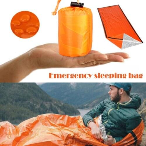 Emergency Sleeping Bag Extreme Mylar Blanket Tent Ultralight Gear Survival Camping Thermal Bag Hiking Hunting Outdoors Equipment